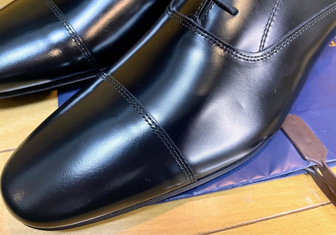 新品リーガルストレートチップビジネスシューズスクラッチタフレザー27
