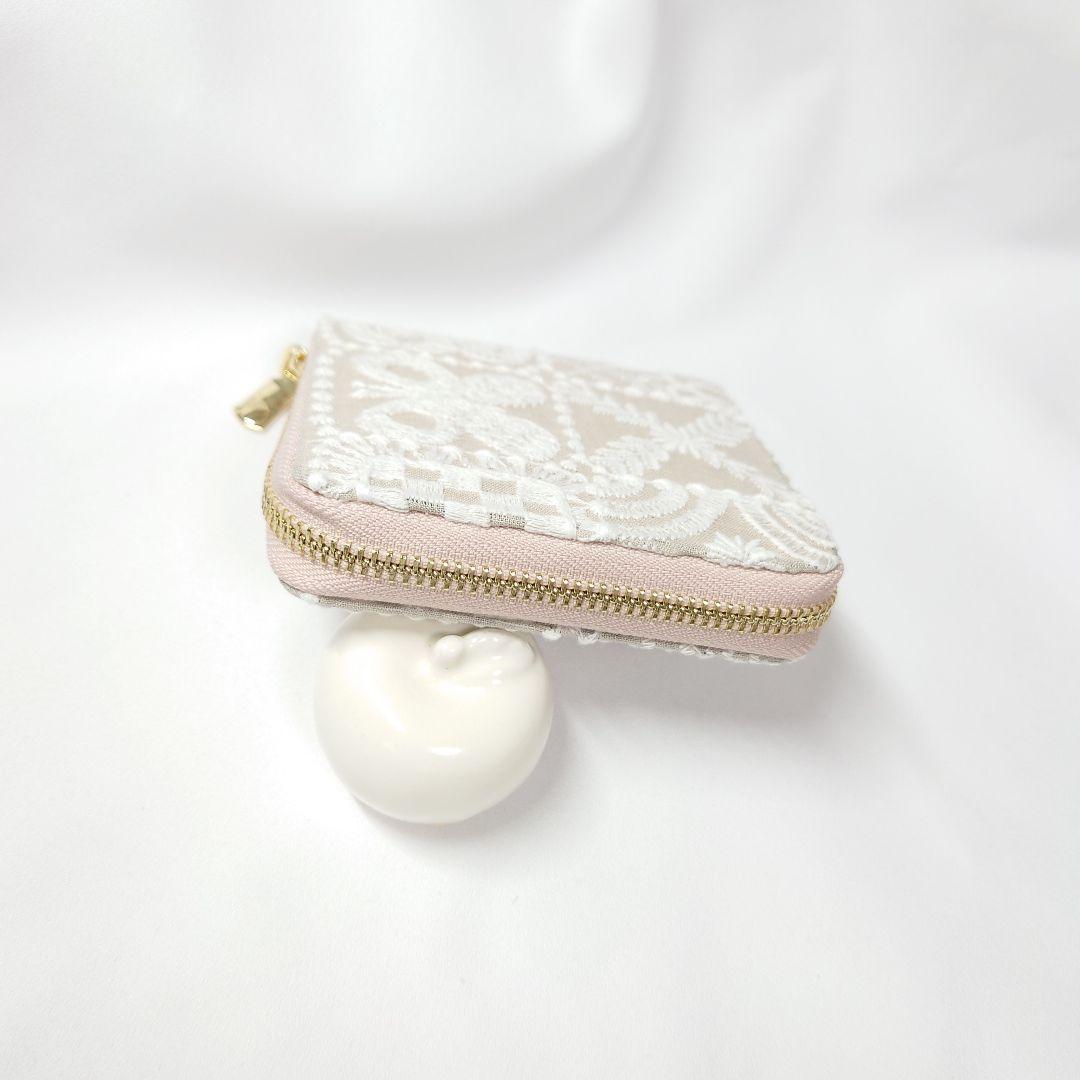 【ゆゆ】フォレストタイル ベージュ ミナペルホネン ギャルソン二つ折り財布