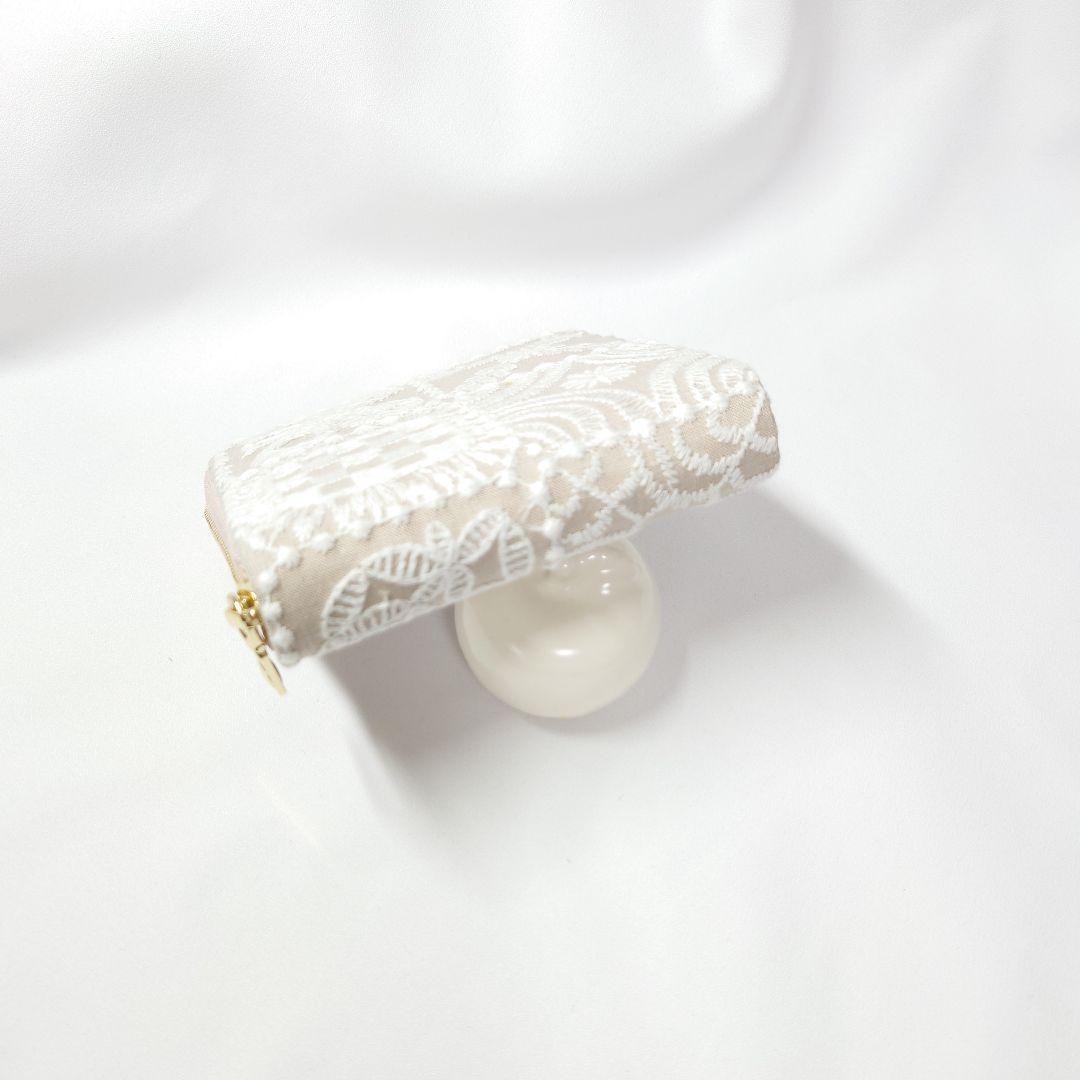 【ゆゆ】フォレストタイル ベージュ ミナペルホネン ギャルソン二つ折り財布