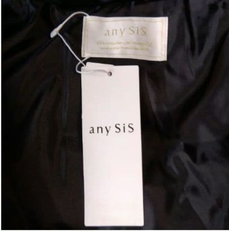 未使用✨エニィスィス　ポリダウンコート　黒　M　フォックスファー　Aライン