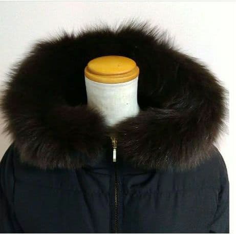 未使用✨エニィスィス　ポリダウンコート　黒　M　フォックスファー　Aライン