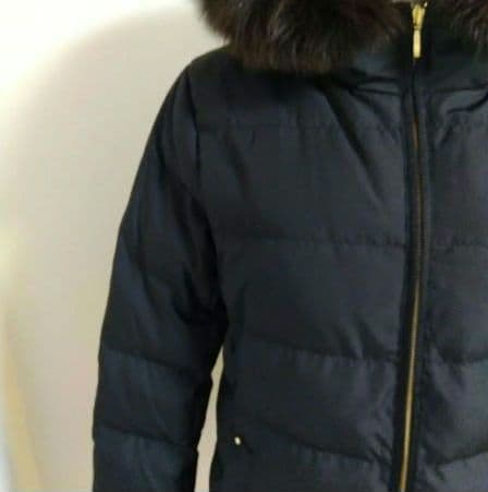 未使用✨エニィスィス　ポリダウンコート　黒　M　フォックスファー　Aライン