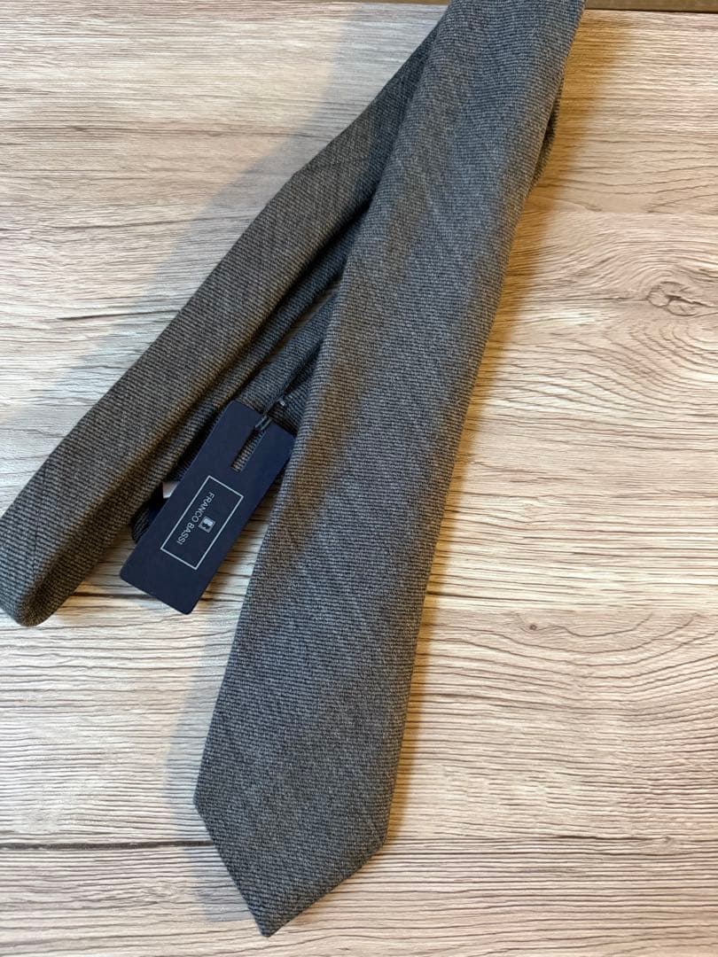 服と靴メイン様　FRANCO BASSI グレー ネクタイ