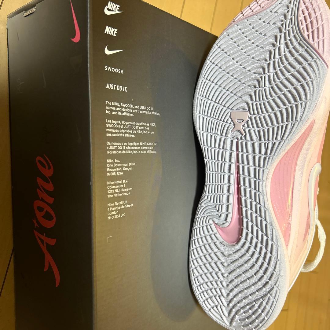 Nike A One バスケットボールシューズ ピンク/ホワイト