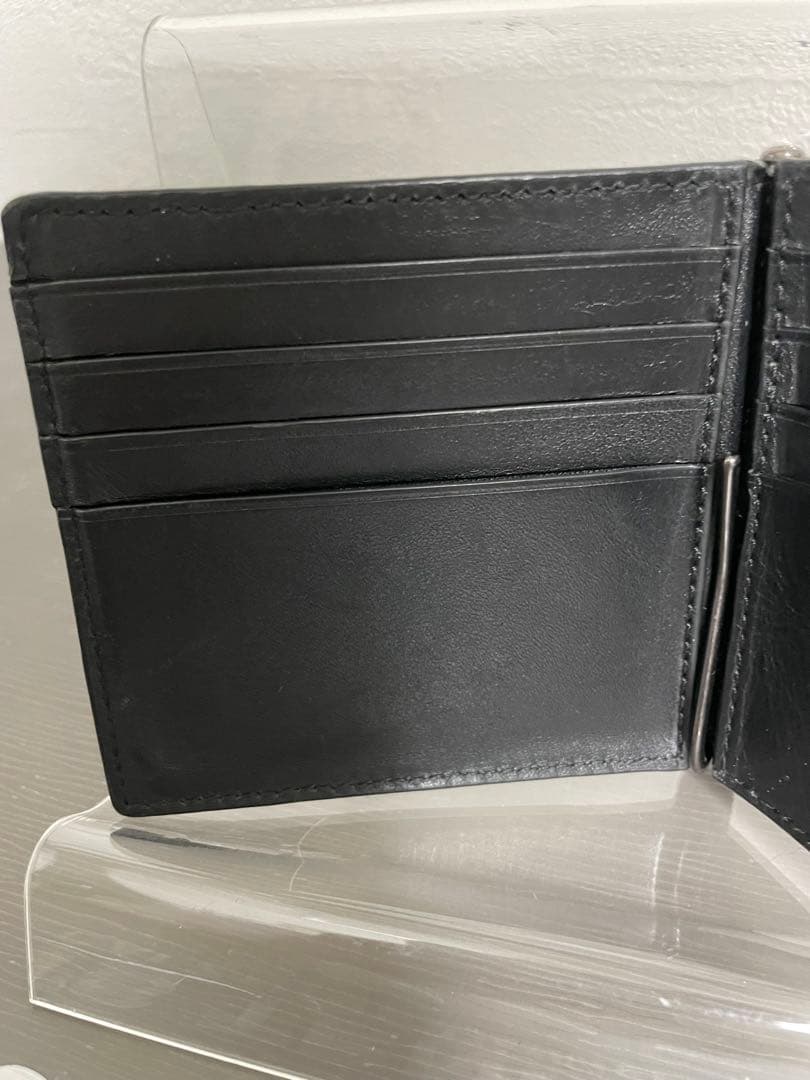 #コーチ COACH 本革 マネークリップ 型押し シグネチャー ブラック