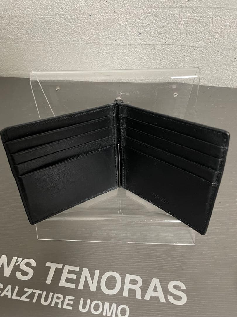 #コーチ COACH 本革 マネークリップ 型押し シグネチャー ブラック