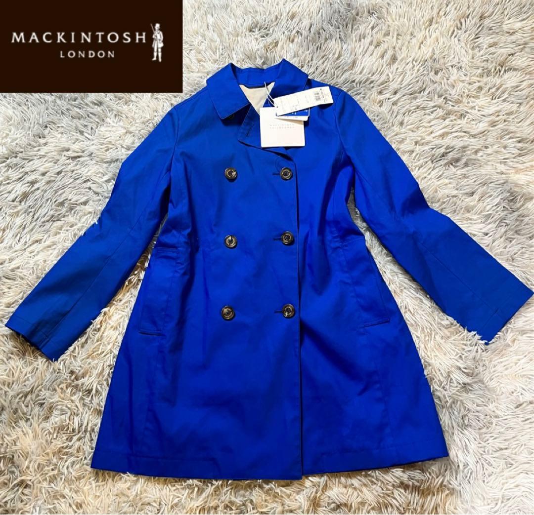 【新品】マッキントッシュ　フィロソフィー　ステンカラーコート ブルー