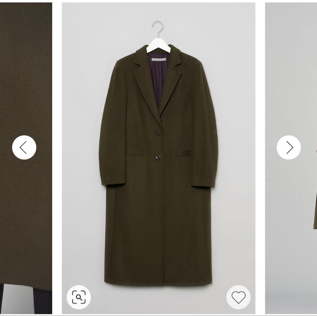 theory luxe ウールチェスターコート カーキ 美品