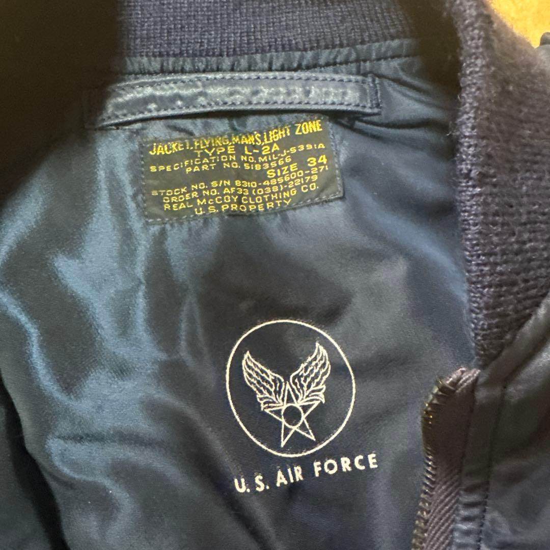 K*様 リアルマッコイズ type L2A フライトジャケット サイズ34