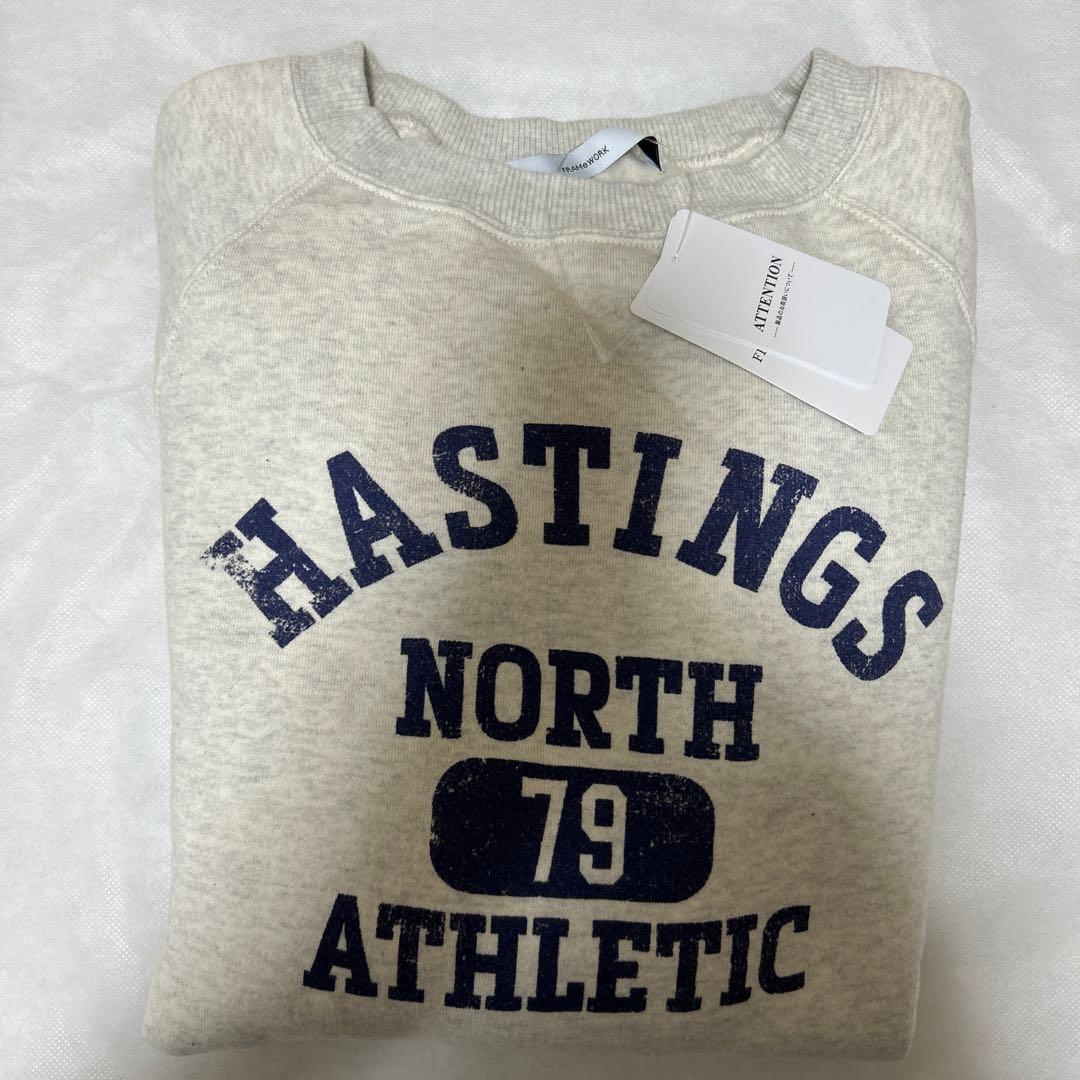 フレームワーク　ラグランポンチョプリントスエット