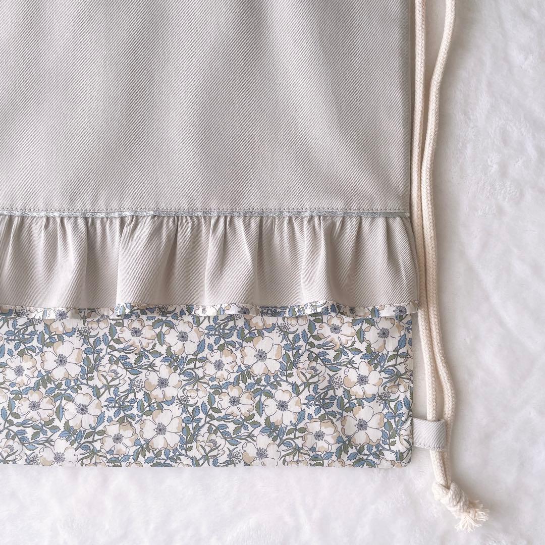 〈31〉ゆけひ様　リバティ メイモリス ハンドメイド 手提げバッグ お着替え袋