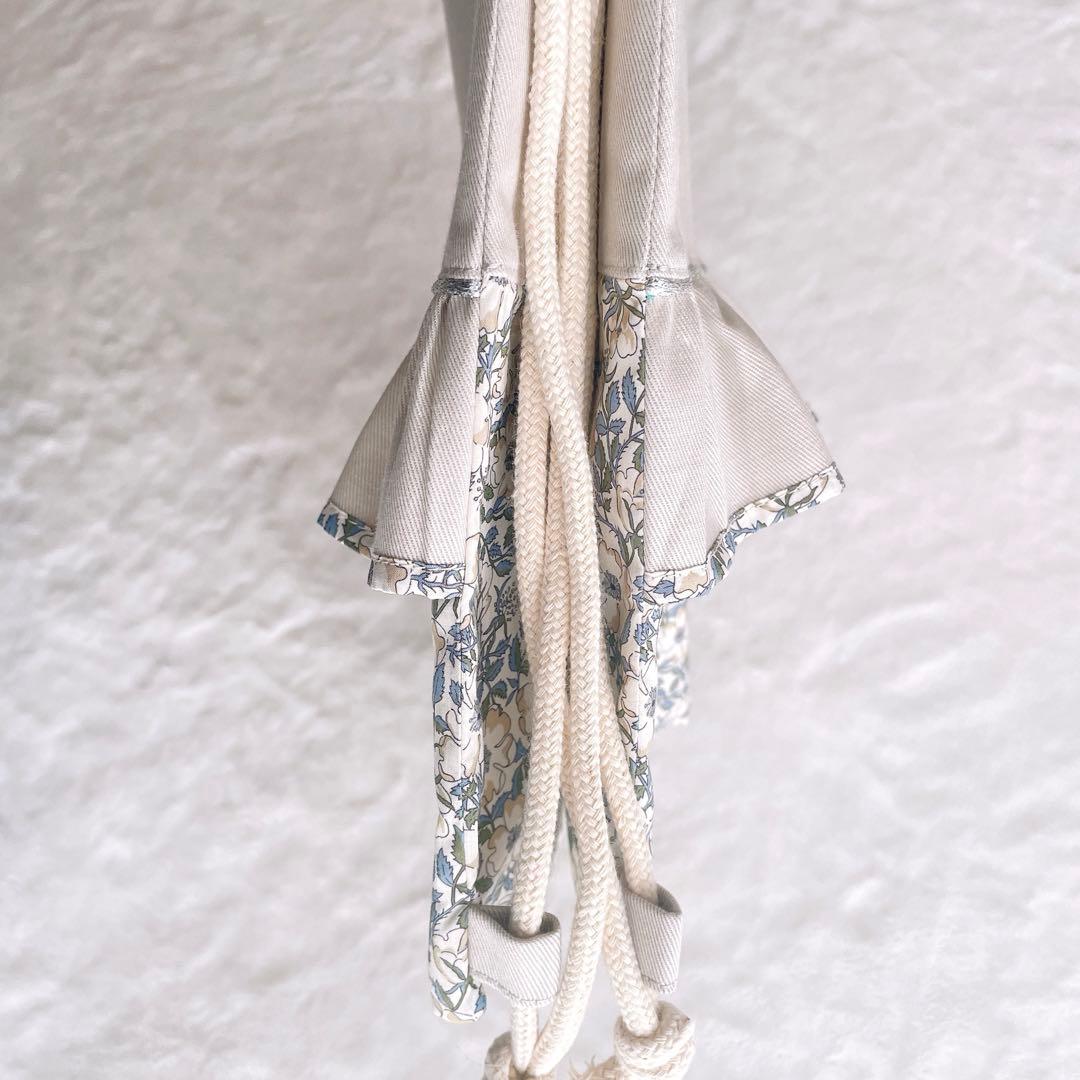 〈31〉ゆけひ様　リバティ メイモリス ハンドメイド 手提げバッグ お着替え袋