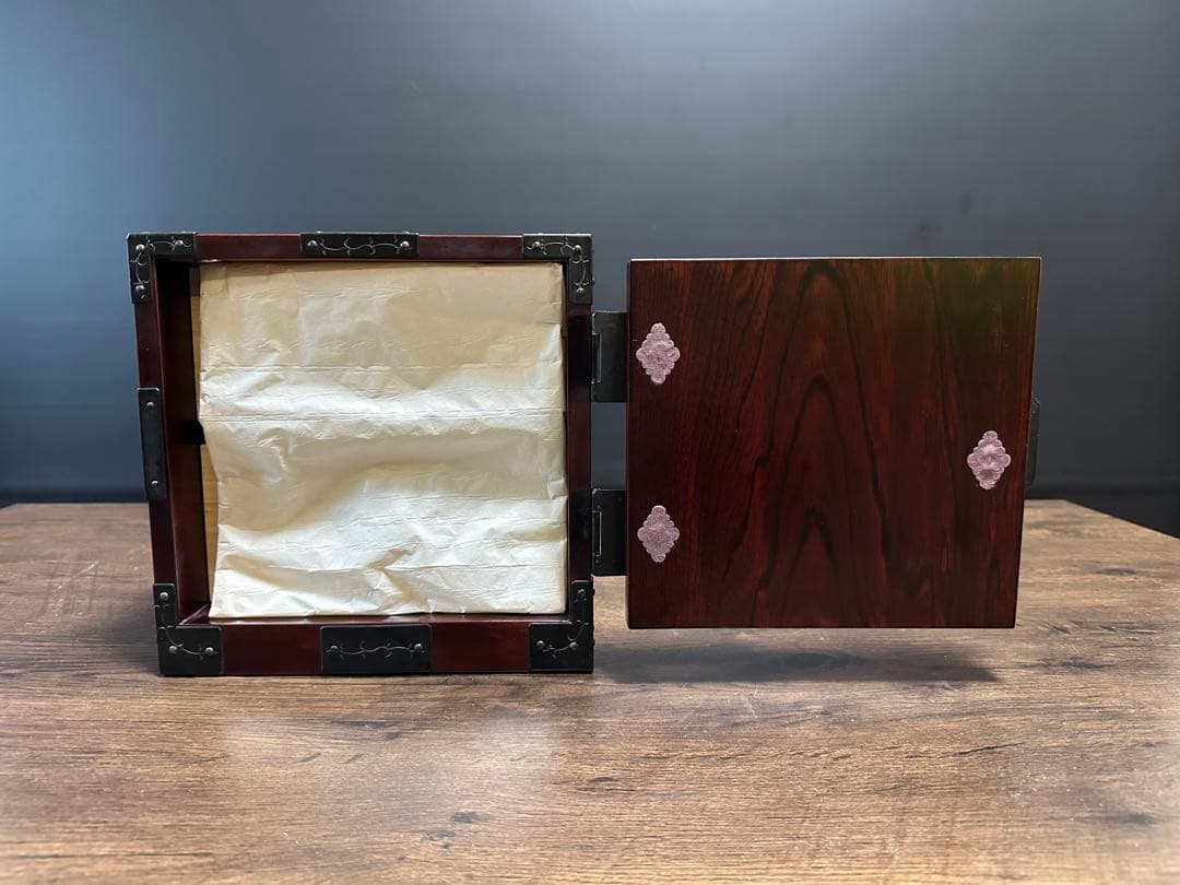 未使用美品　熊野洞 仙台箪笥 船箪笥 小箪笥 八寸帖箱 本漆仕上げ 伝統工芸品