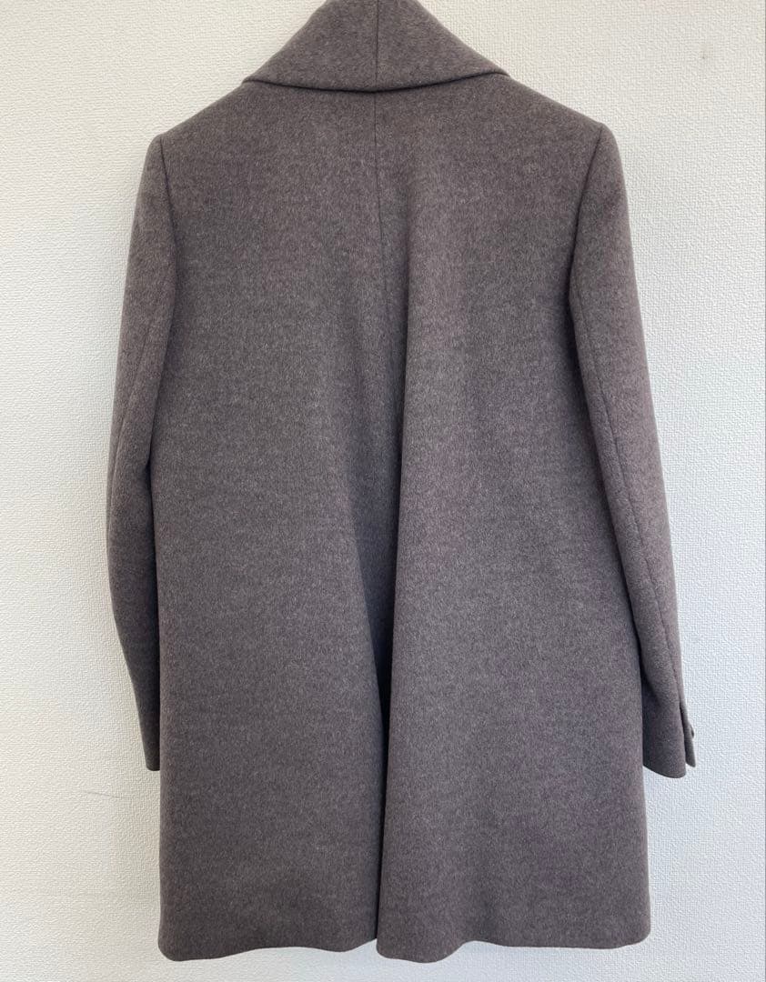 【E】【美品/高級ライン】MaxMara マックスマーラ ガウンコート　白タグ