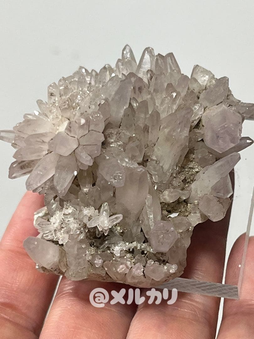 国産鉱物　鉛沢（浦の谷）　紫水晶クラスター