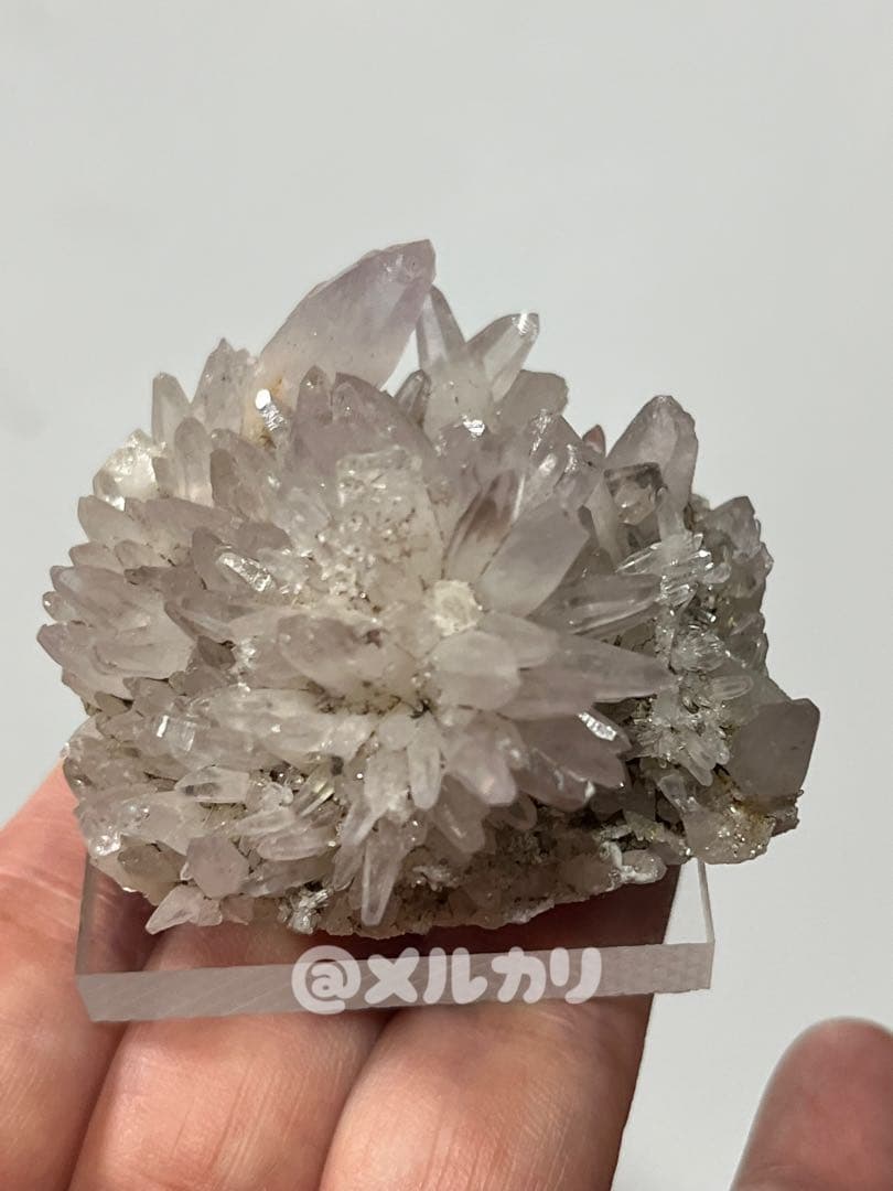 国産鉱物　鉛沢（浦の谷）　紫水晶クラスター