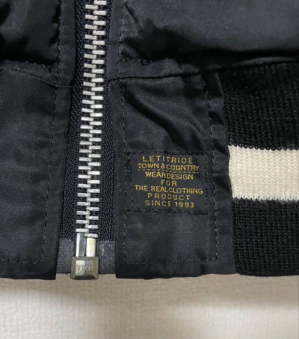 初期Let it Ride　レットイットライド　MA-1　リバーシブル　黒×カモ