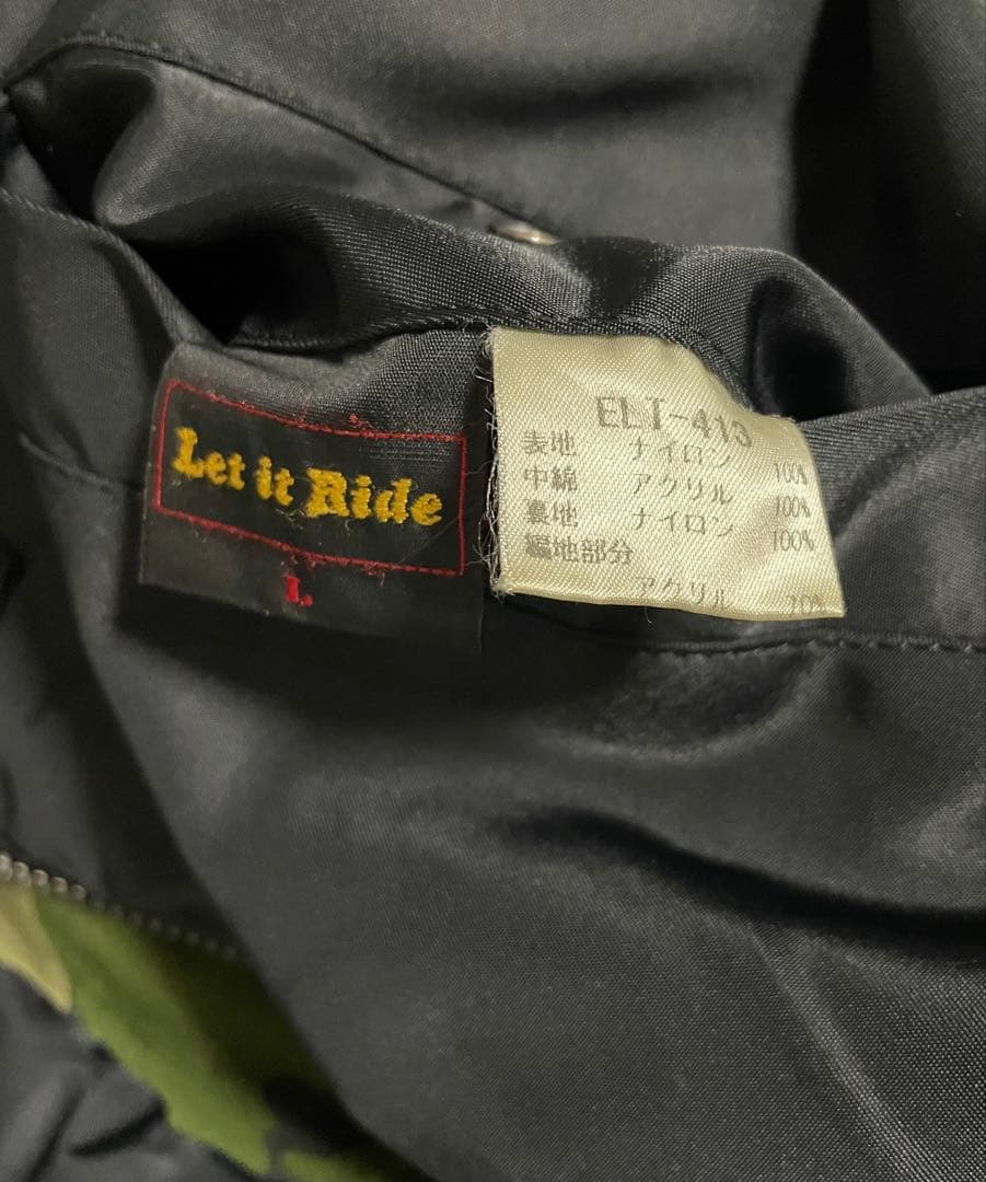 初期Let it Ride　レットイットライド　MA-1　リバーシブル　黒×カモ