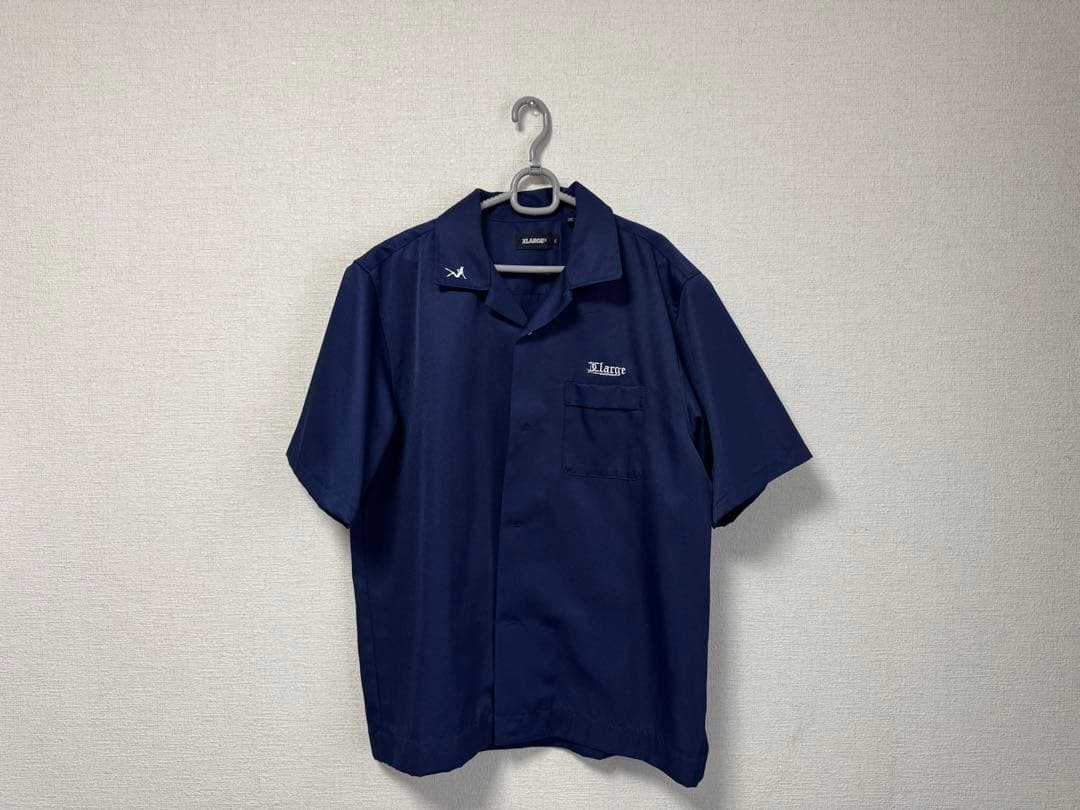 値下げ中‼︎XLARGE ネイビー ボウリングシャツ XL