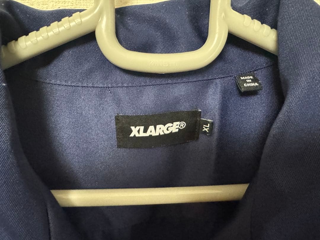 値下げ中‼︎XLARGE ネイビー ボウリングシャツ XL