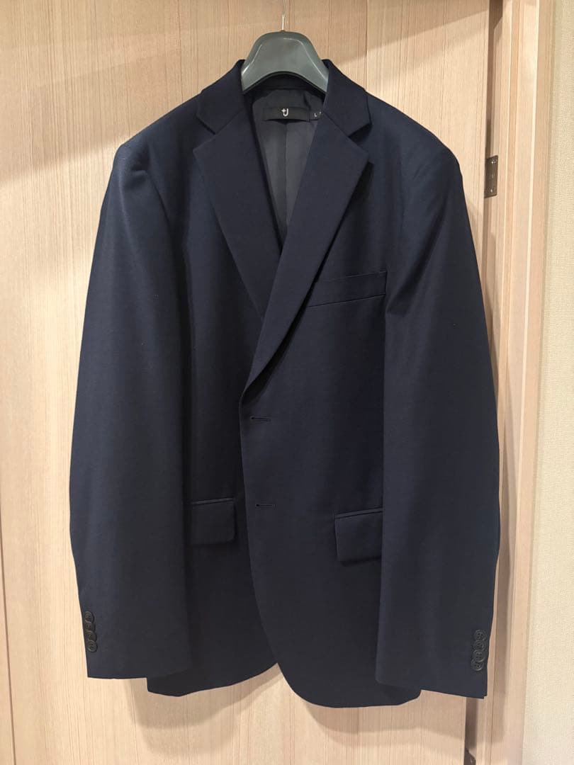 +J ユニクロ セットアップ L ウールジャケット