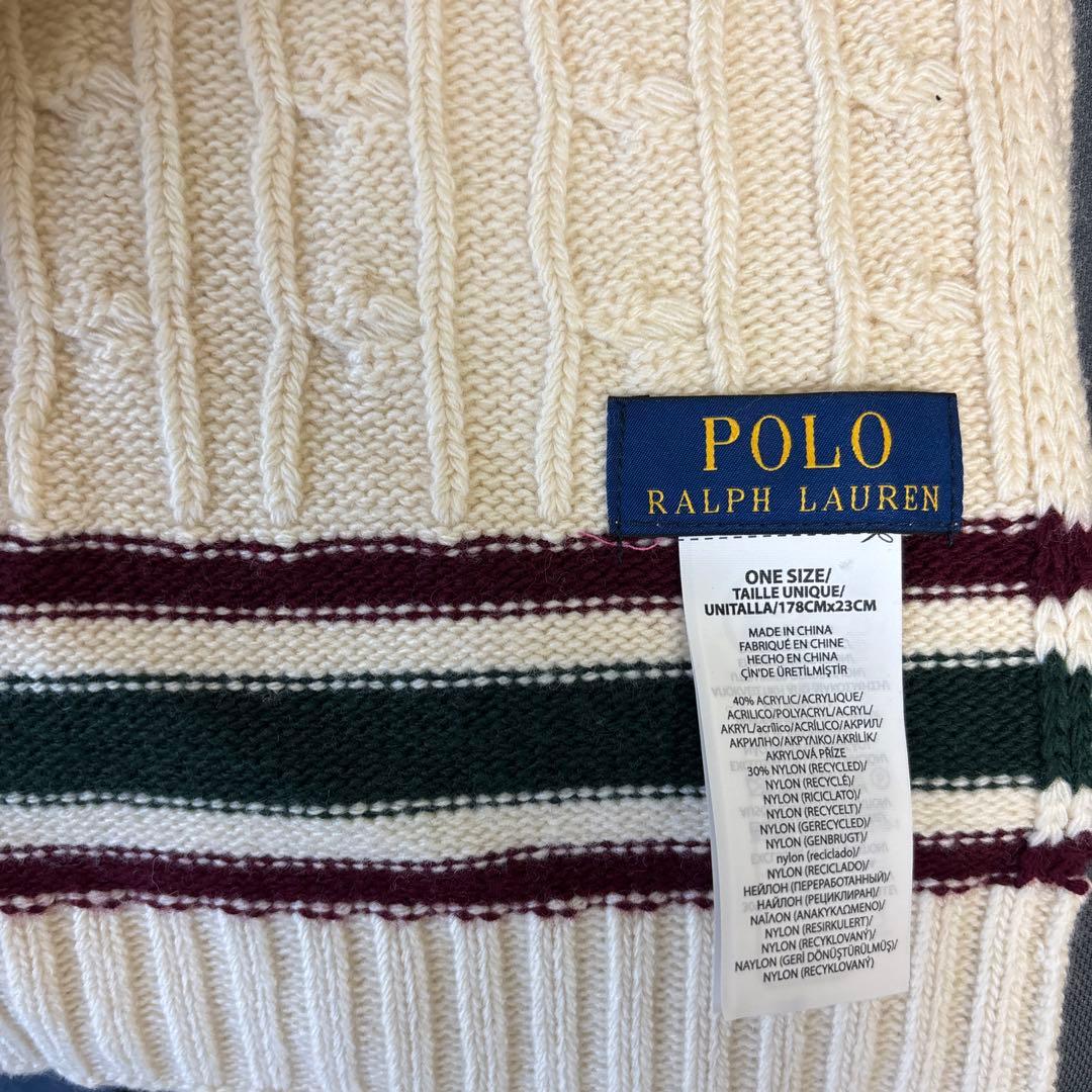 【POLO RALPH LAUREN】ケーブルニットマフラー