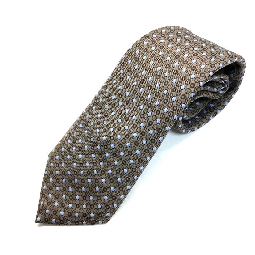 【極美品✨】LOUIS VUITTON ルイヴィトン ネクタイ　ブラウン