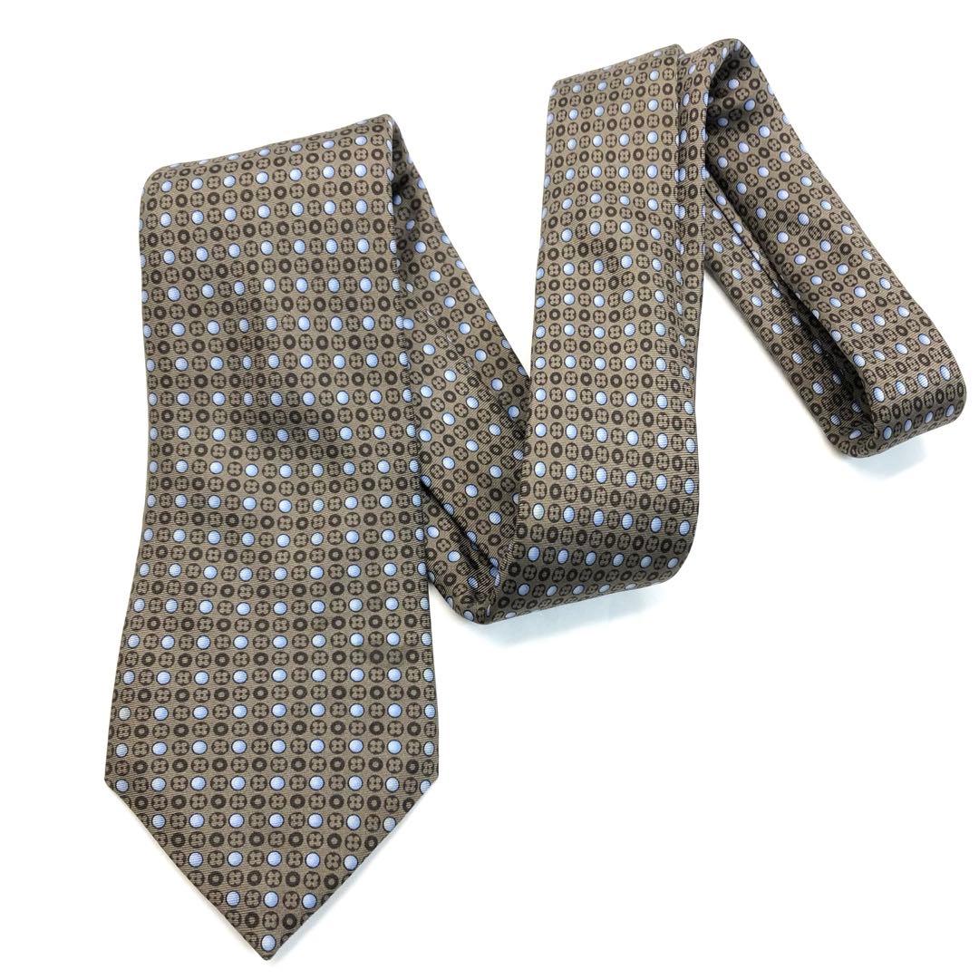 【極美品✨】LOUIS VUITTON ルイヴィトン ネクタイ　ブラウン