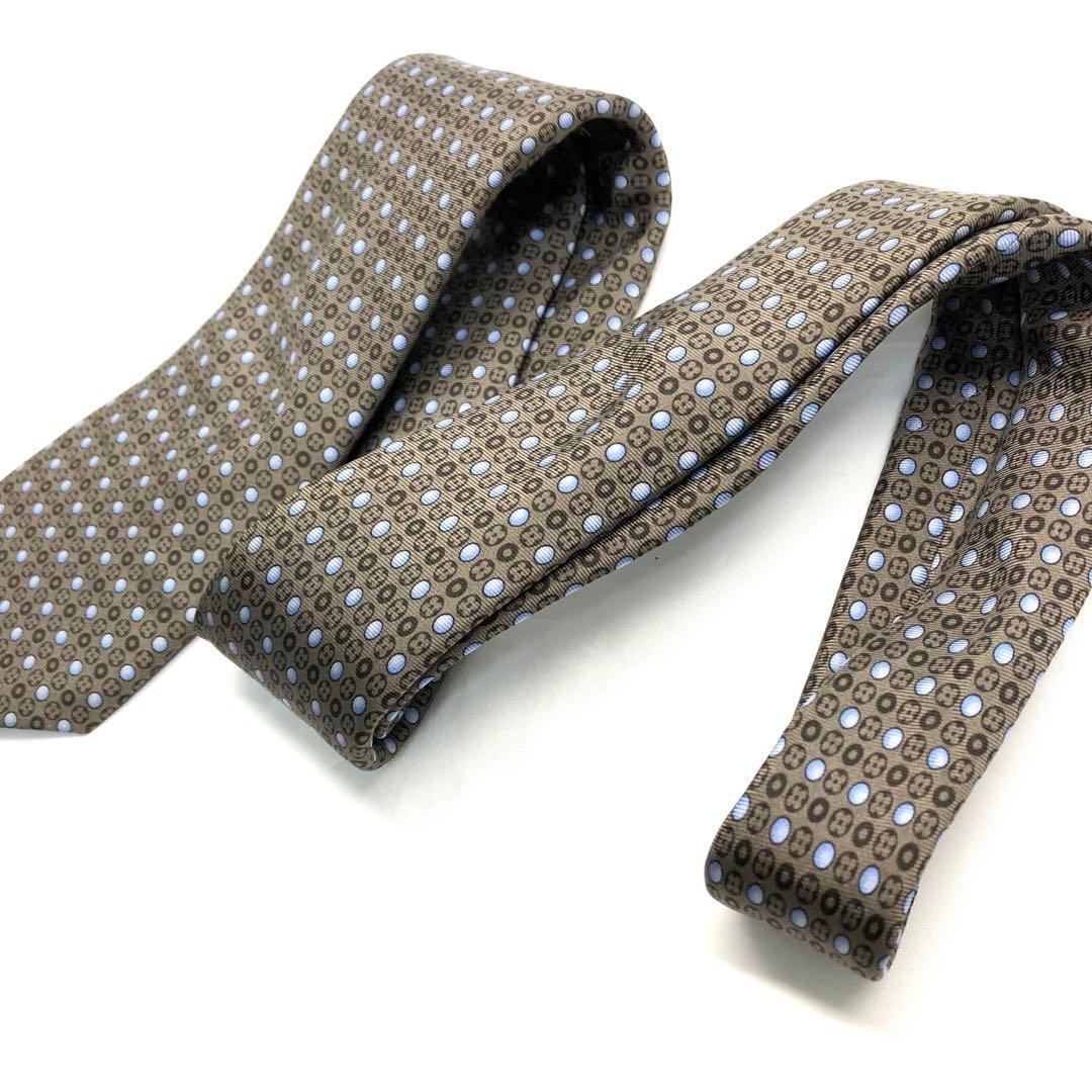 【極美品✨】LOUIS VUITTON ルイヴィトン ネクタイ　ブラウン