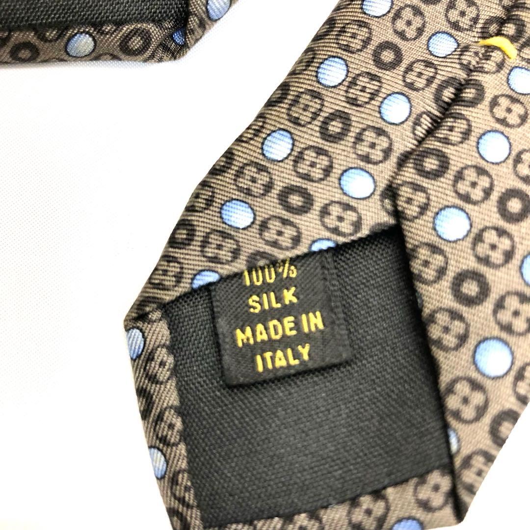 【極美品✨】LOUIS VUITTON ルイヴィトン ネクタイ　ブラウン