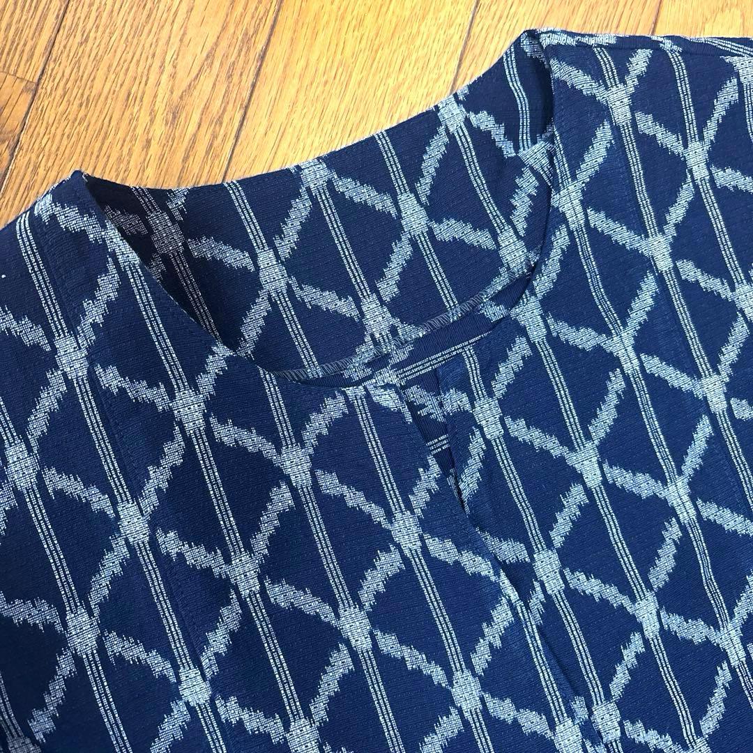 着物リメイク　筑紫ゆうき　ロングワンピース(297)