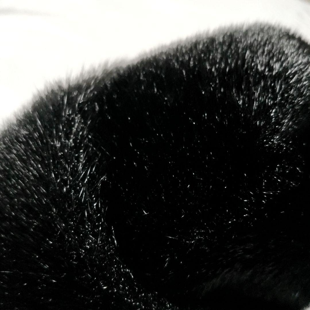 Wigens Seal本革 アザラシ毛皮 帽子 キャップ メンズ レディース 黒