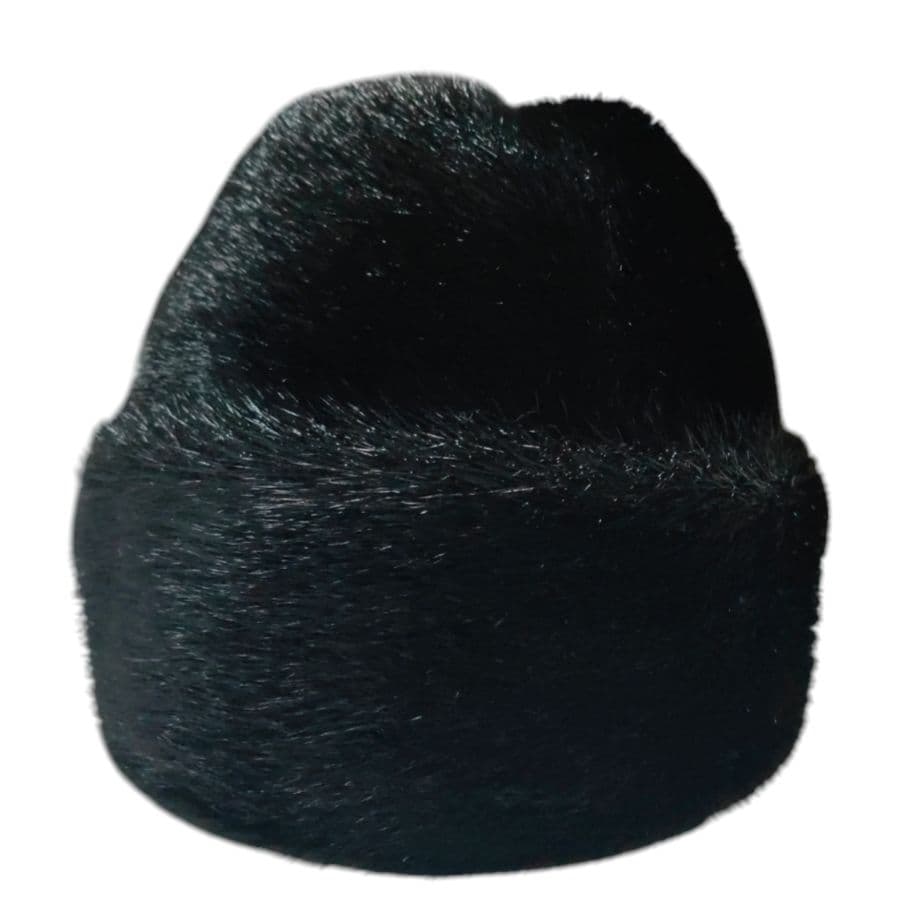 Wigens Seal本革 アザラシ毛皮 帽子 キャップ メンズ レディース 黒