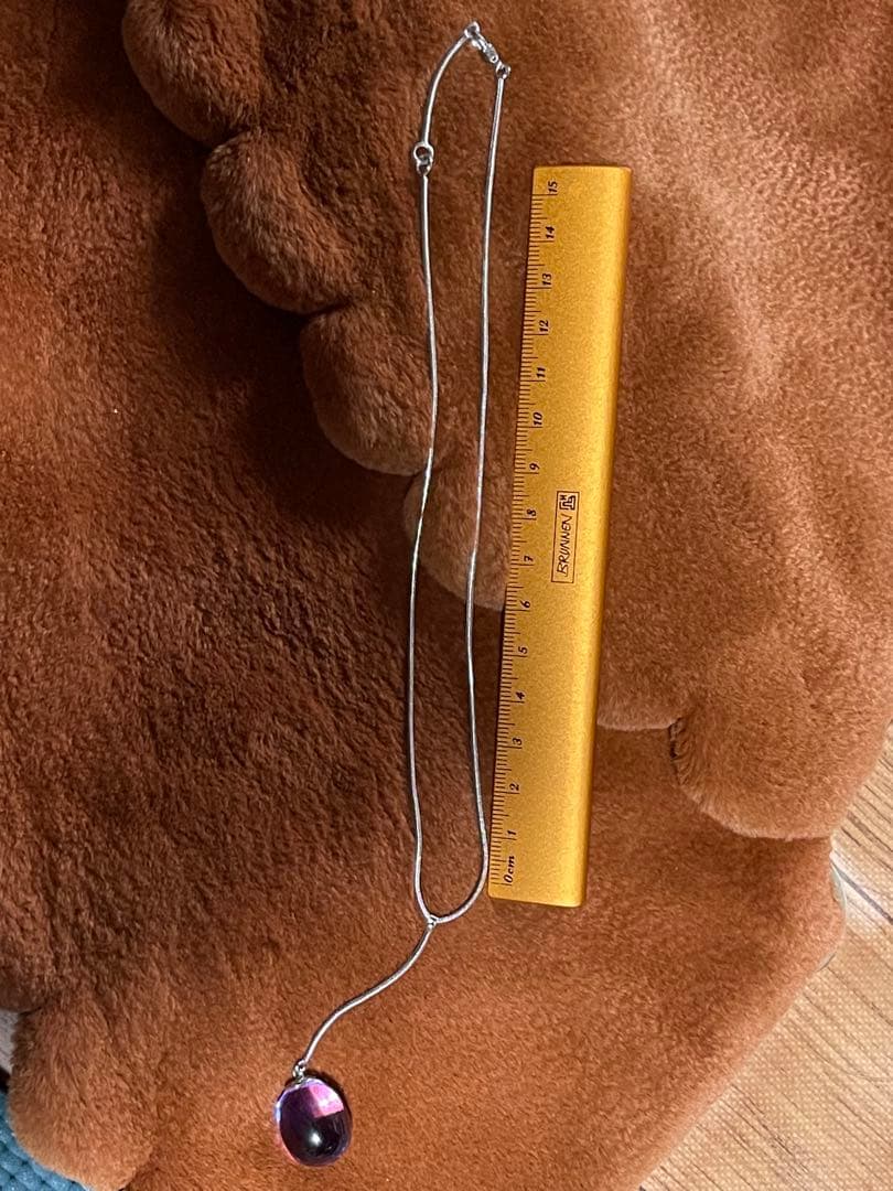 専用・タンタシオン・ペールバイオレット☆シルバーチェーン ネックレス