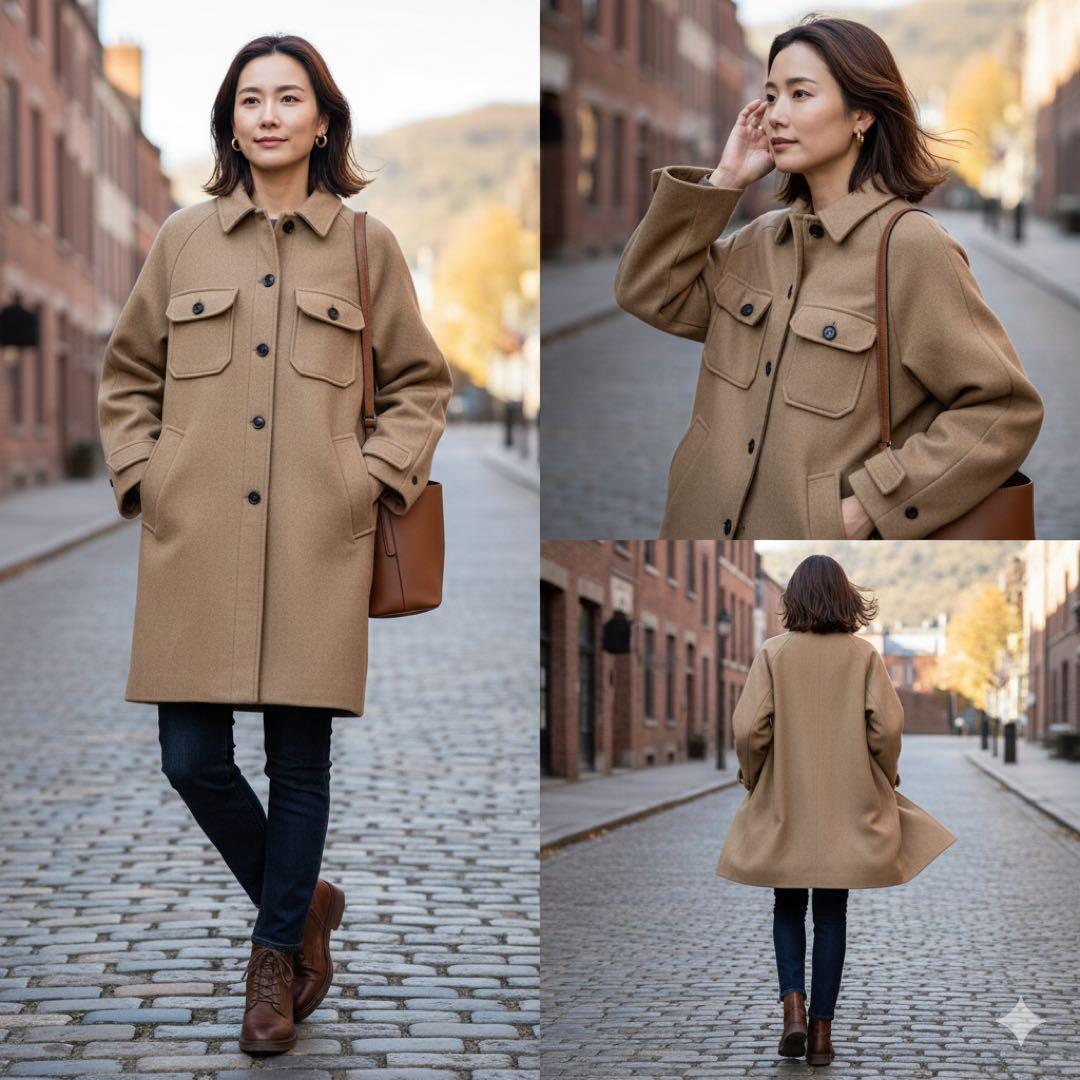 ウールリッチ MANTECO ウール CPO ジャケット コート　美品　キャメル