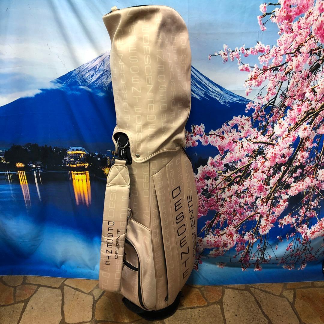 寶BV-1119 デサント キャディバッグ ベージュ　カート式 6分割