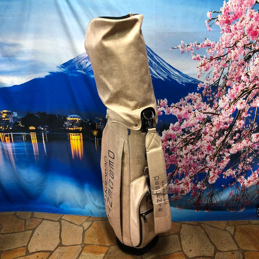 寶BV-1119 デサント キャディバッグ ベージュ　カート式 6分割