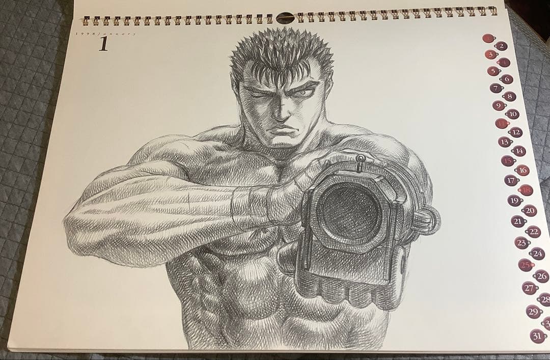【貴重】三浦健太郎　ベルセルク　Berserk 1998 Calendar 美品