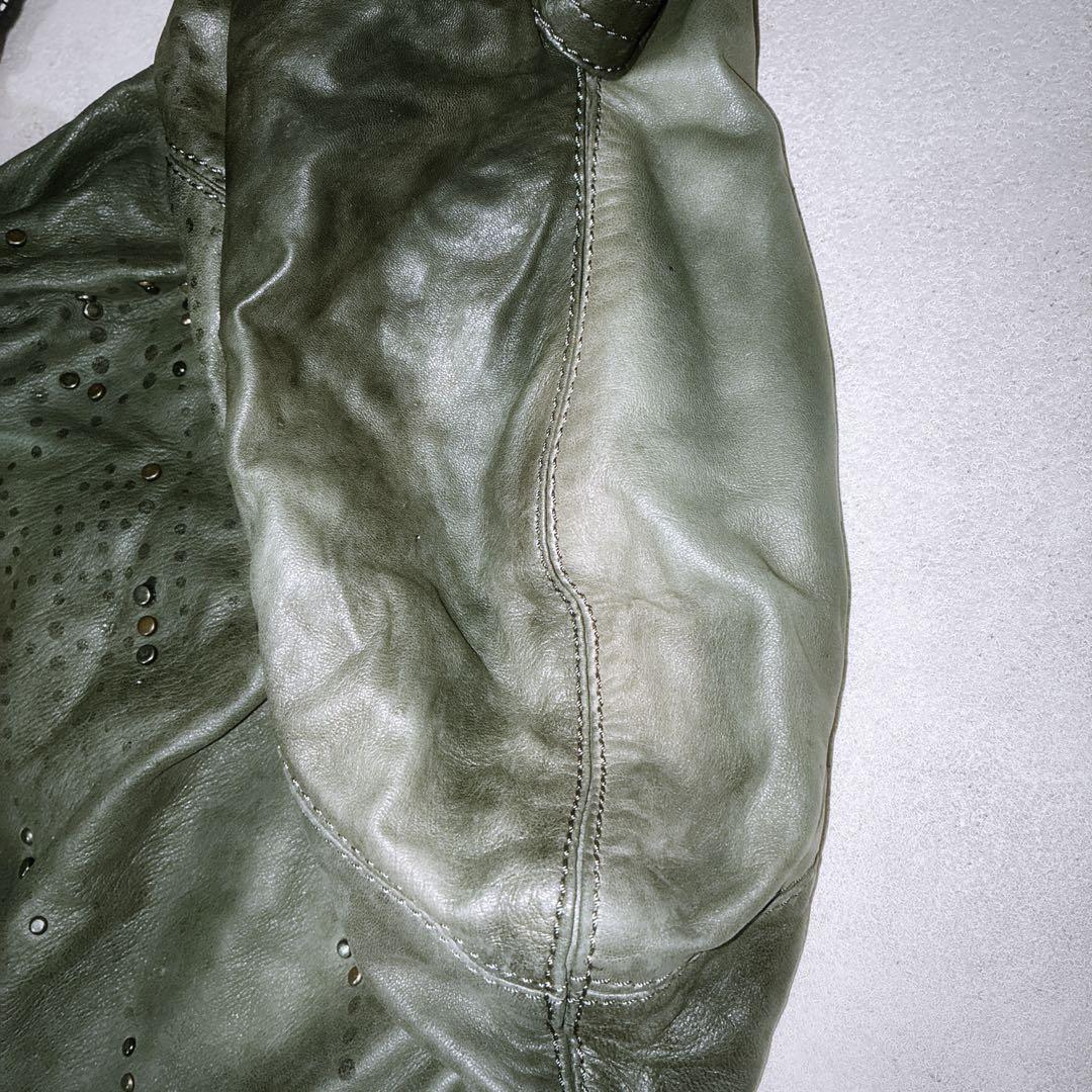 バッグ 00s diesel leather studs bag archive y2k