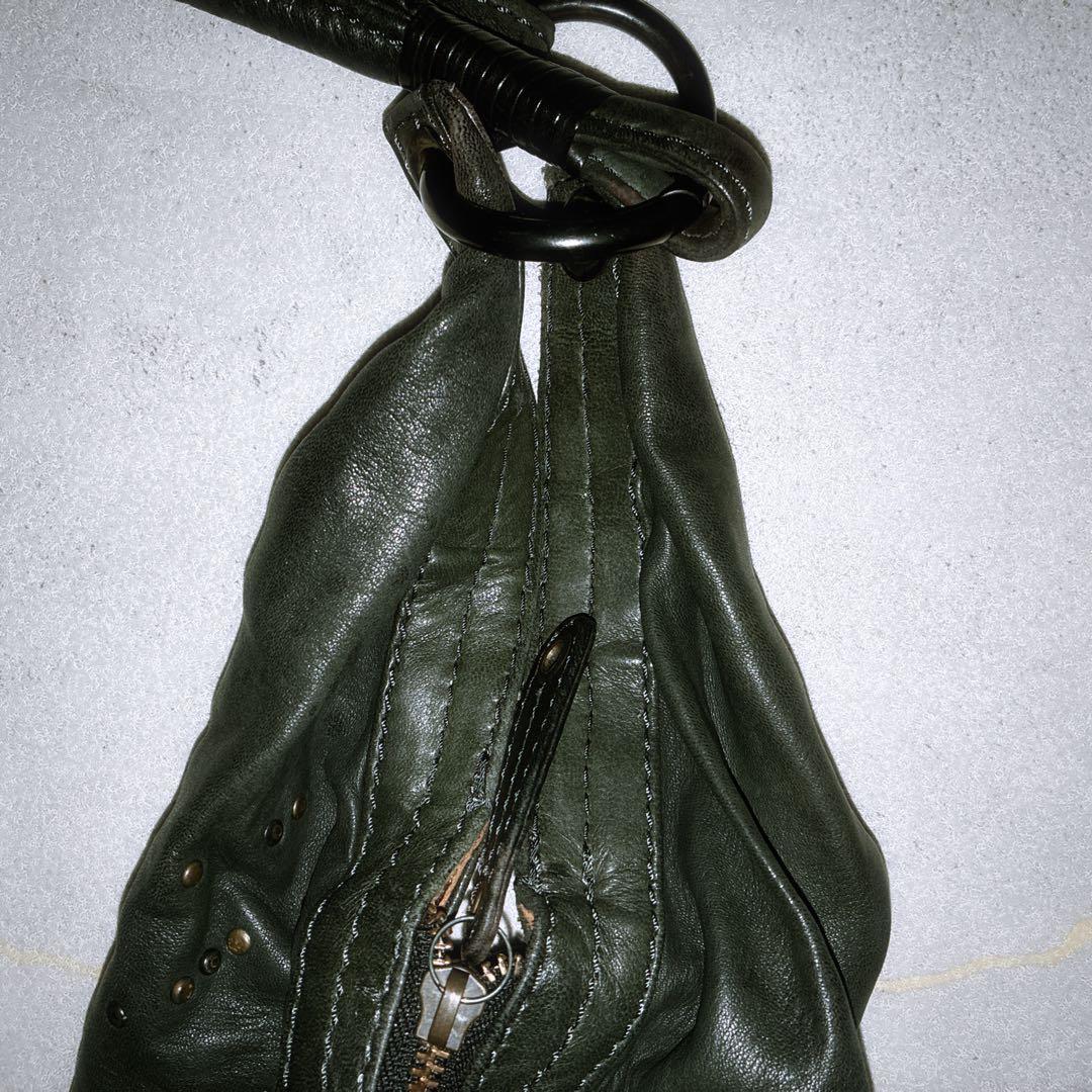 バッグ 00s diesel leather studs bag archive y2k