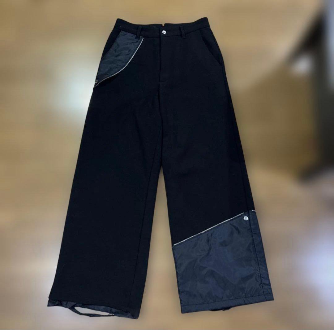 【GRANCY】 リバース レイヤードデザイン スラックスM