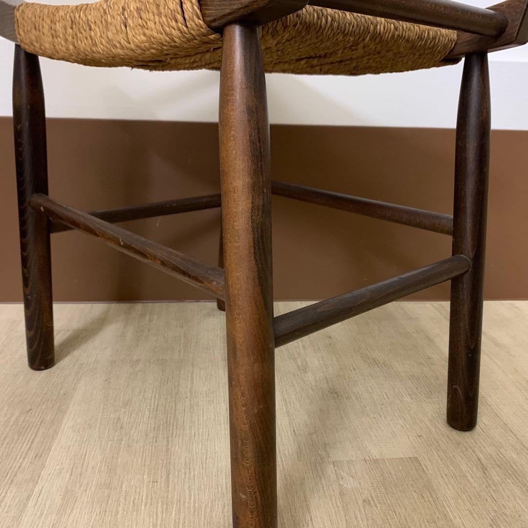 編み編みチェア ラッシ スツール 椅子 ヴィンテージ