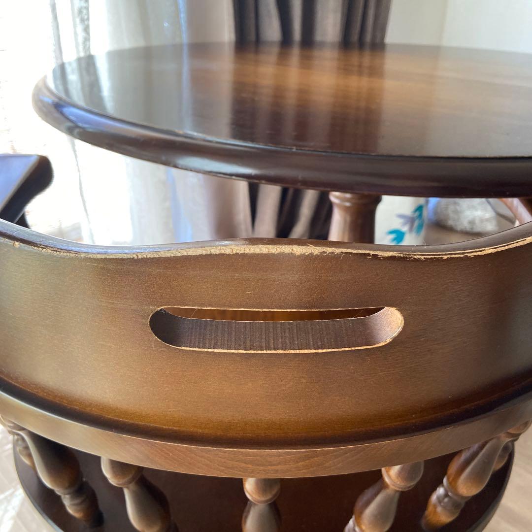 飛騨産業　キツツキマーク　アームチェア　ダイニングチェア