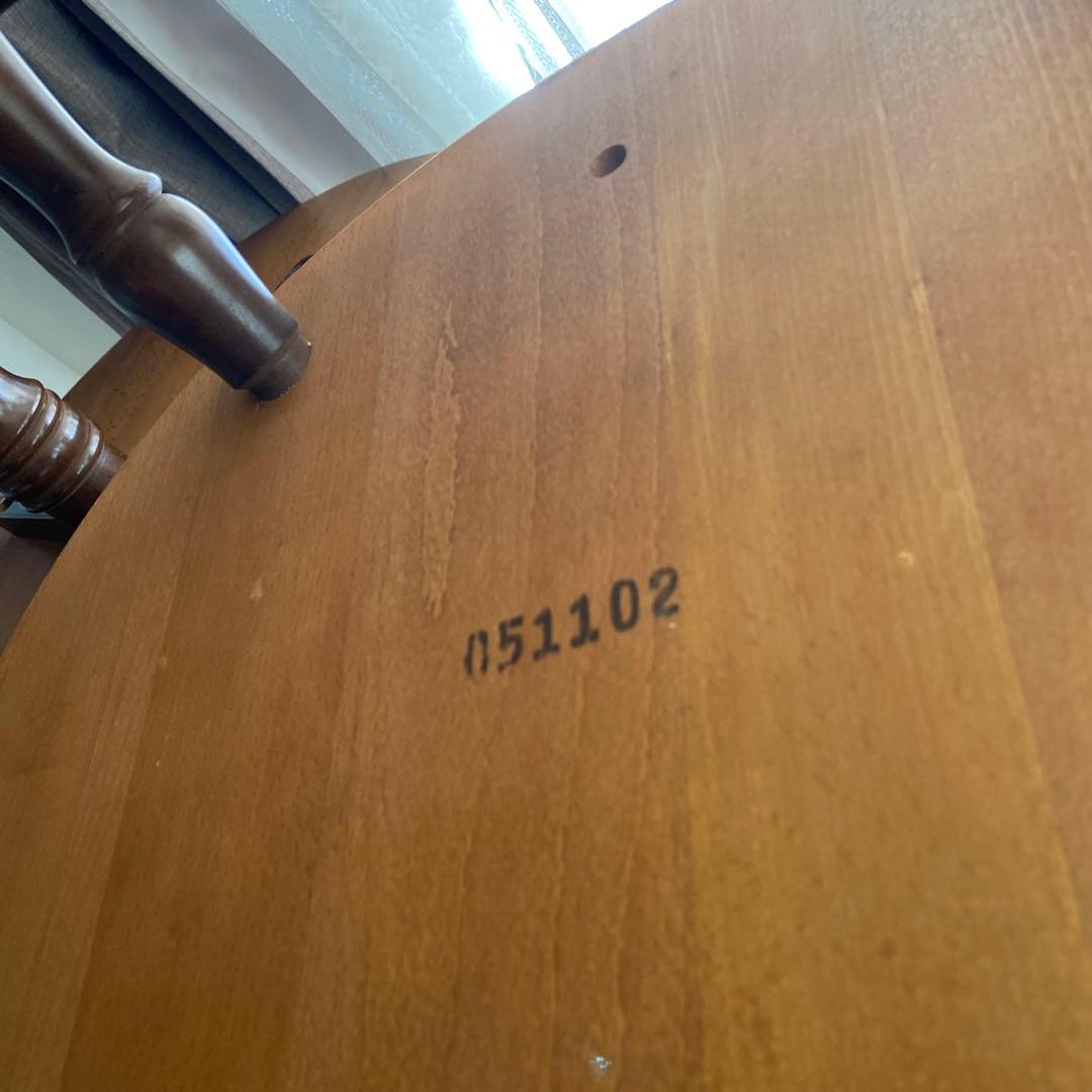 飛騨産業　キツツキマーク　アームチェア　ダイニングチェア