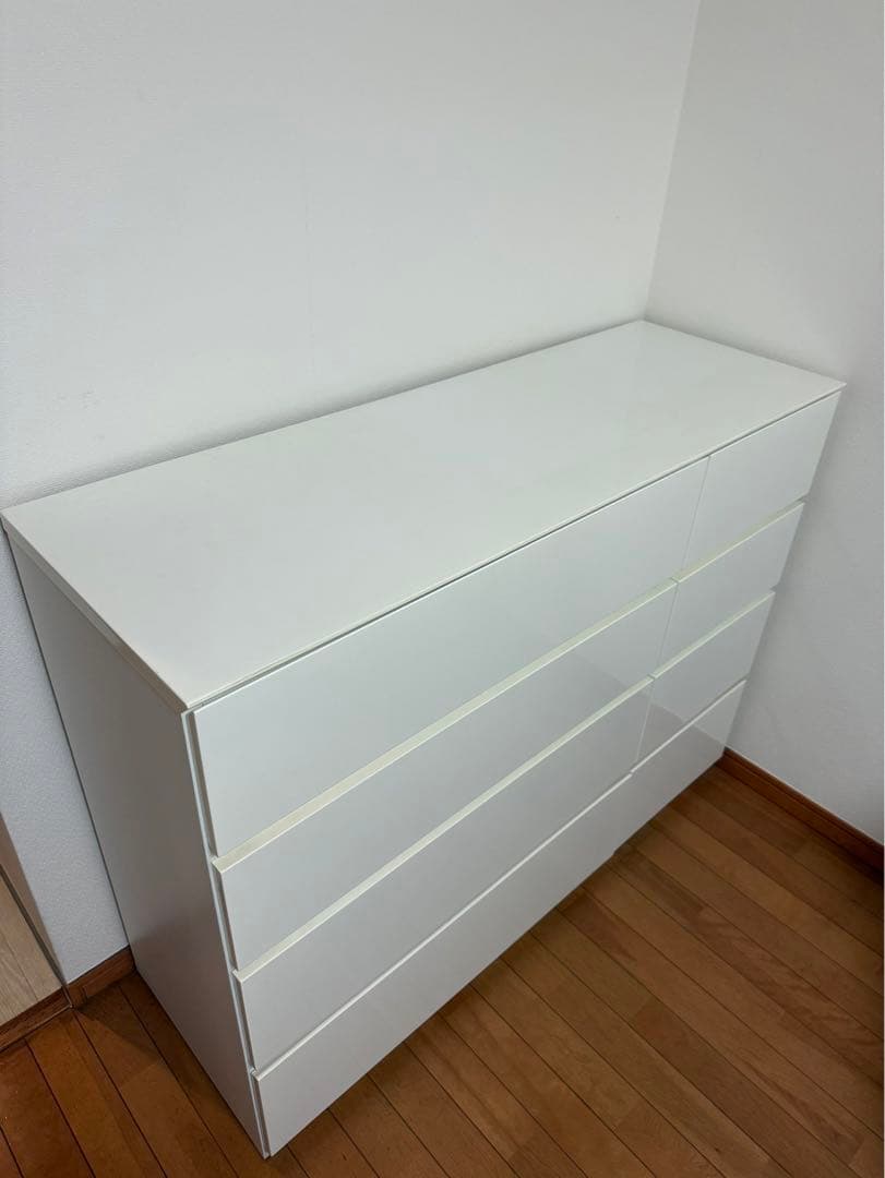 【あと2日！】ニトリ／ホワイト4段チェスト シンプル