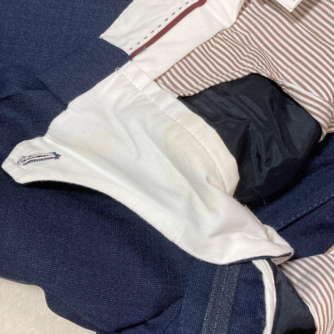 ブルネロクチネリ スラックス タック入り ウール イタリア製 NVY 46