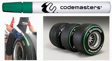 コードマスターズ codemasters　タイヤマーカー　F1 2010　非売品