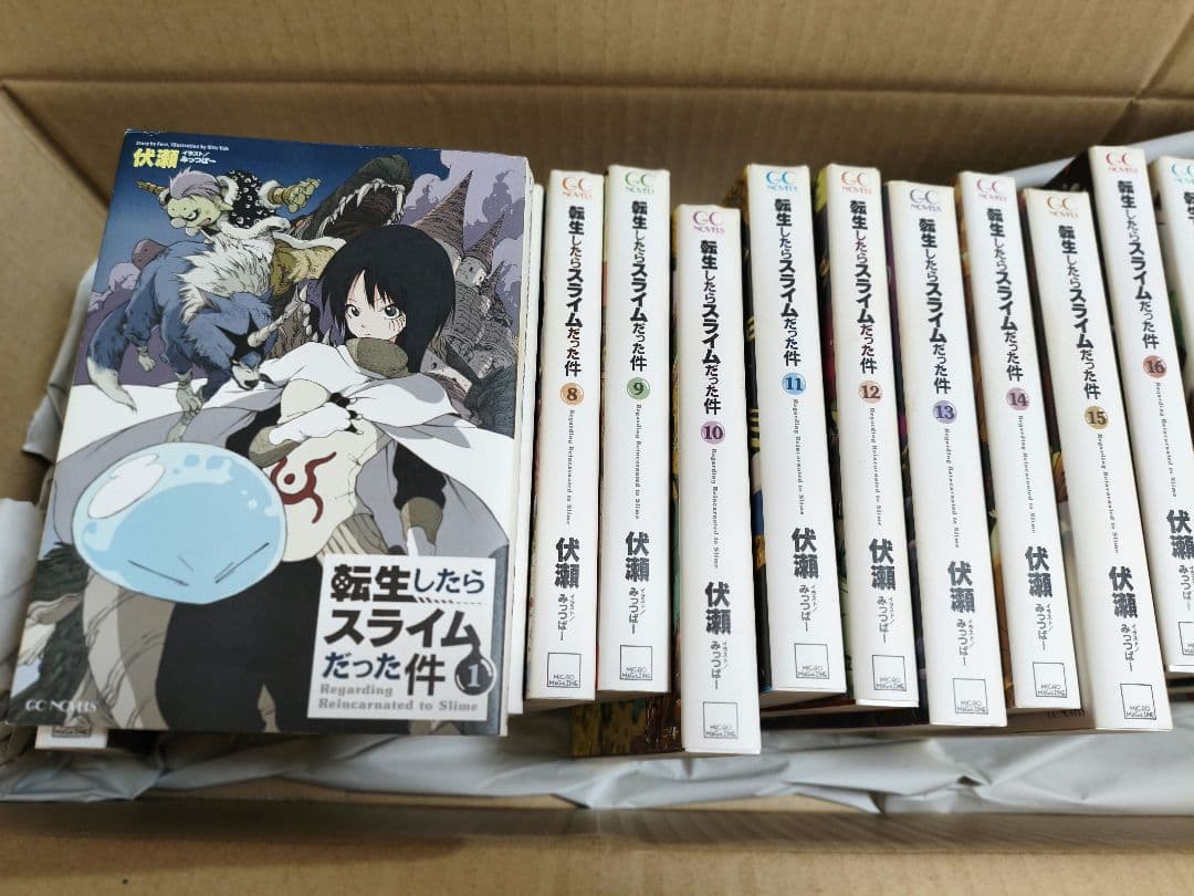 転生したらスライムだった件 小説 全23巻 完結 外伝付き 全巻セット 即発送