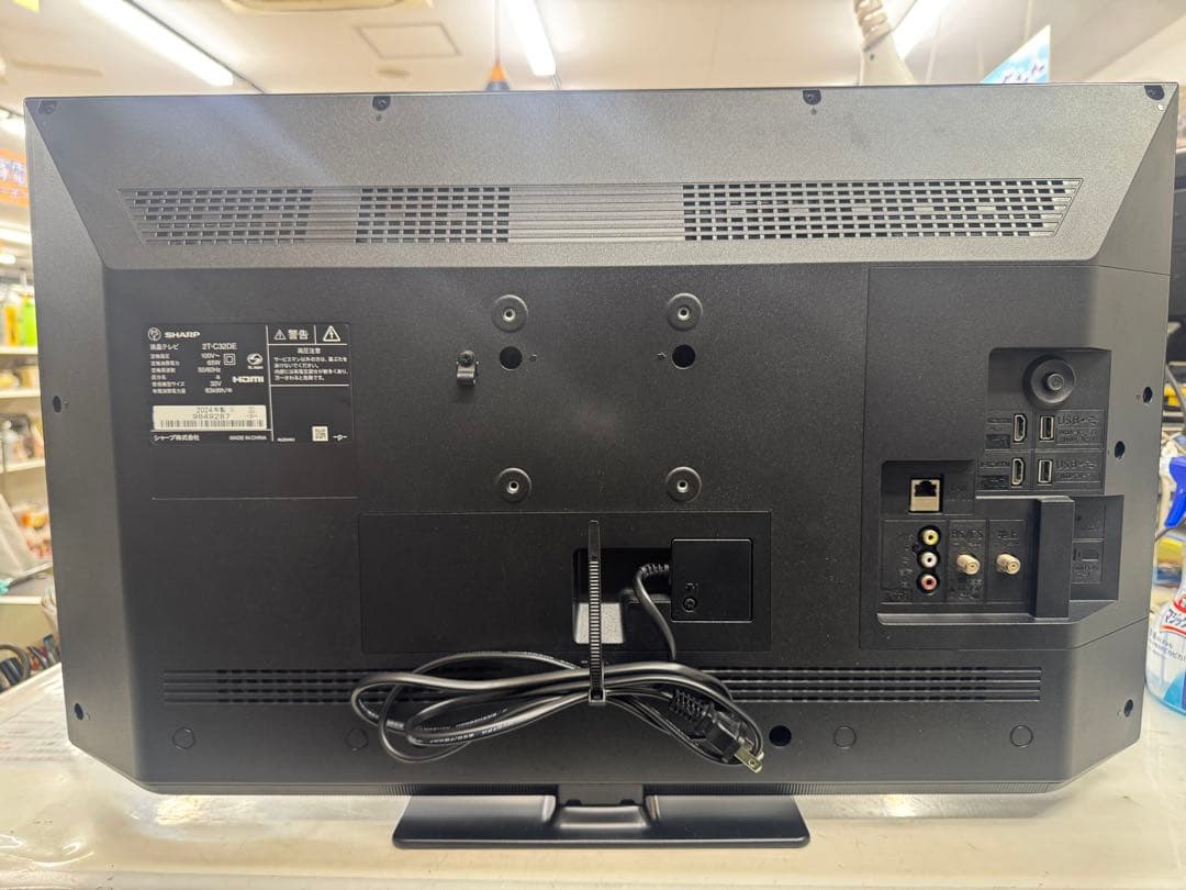 F034 SHARP 32型　液晶テレビ　2T-C32DE 2024年製