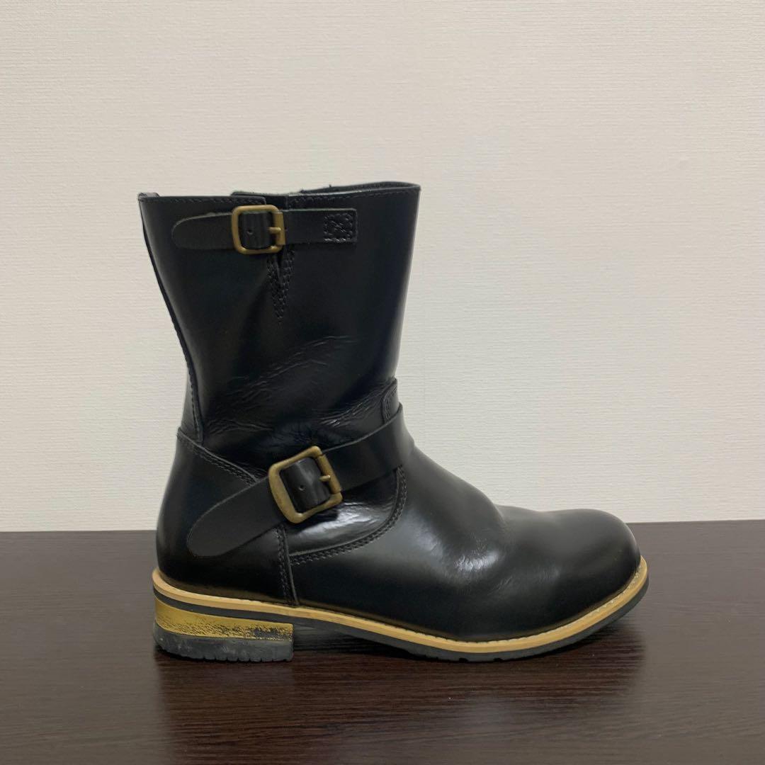 WILD WING レザー製黒ブーツ